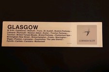Cornish Scot to Glasgow Train Carriage Label Destination & Call Points