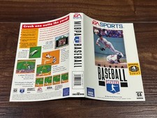MLBPA Baseball MLB Sega Genesis Box Case Insert Cover Art Only
