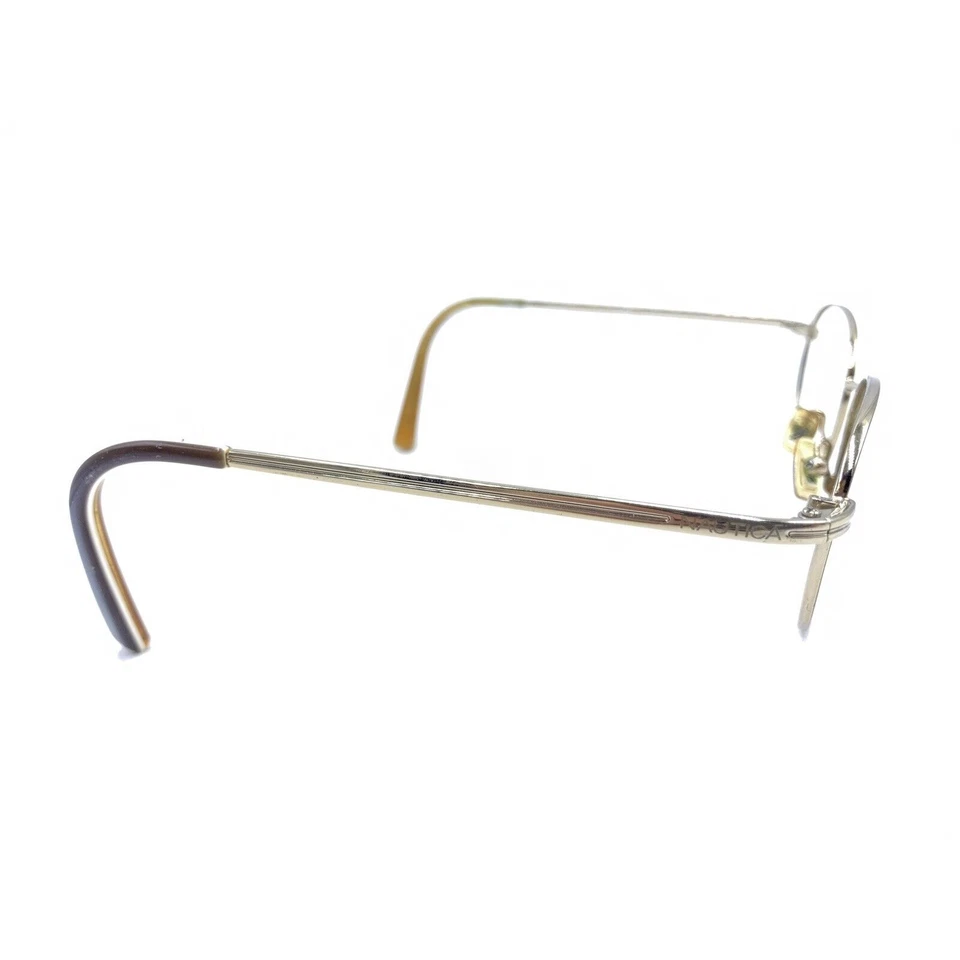 Monturas de gafas ovaladas doradas Nautica N7213 070 49-19 145 de diseñador hombres mujeres Foto 4 de 4