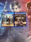 Resident Evil 2 Remake And Resident Evil 3 Remake - Sony PlayStation 4 Lot