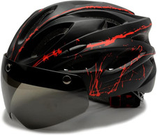 Casco Da Bicicletta Con Visiera, Leggero, Con Occhiali Magnetici, Unisex, Misura