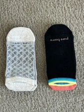 2 Pairs New Pure Barre Tavi Grip Yoga Socks Size S