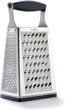 Cuisipro Box Grater 4-Sided Stainless Steel Razor Sharp Etched Blades