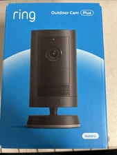Ring Outdoor Cam Plus Battery 2K HD Smart Security Camera Black