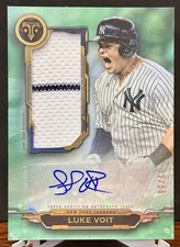 2019 TOPPS TRIPLE THREADS AUTO RELIC - Luke Voit #AUJR - Emerald /50 - YANKEES