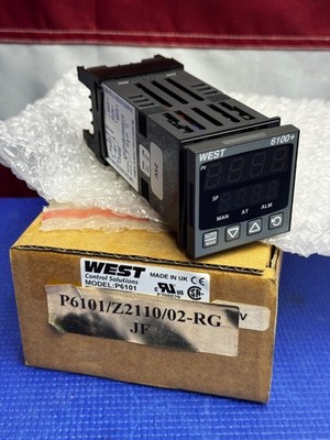 West Control Solutions P6101Z2110002 Controller, 1/16 DIN, 2 relay, Red Green