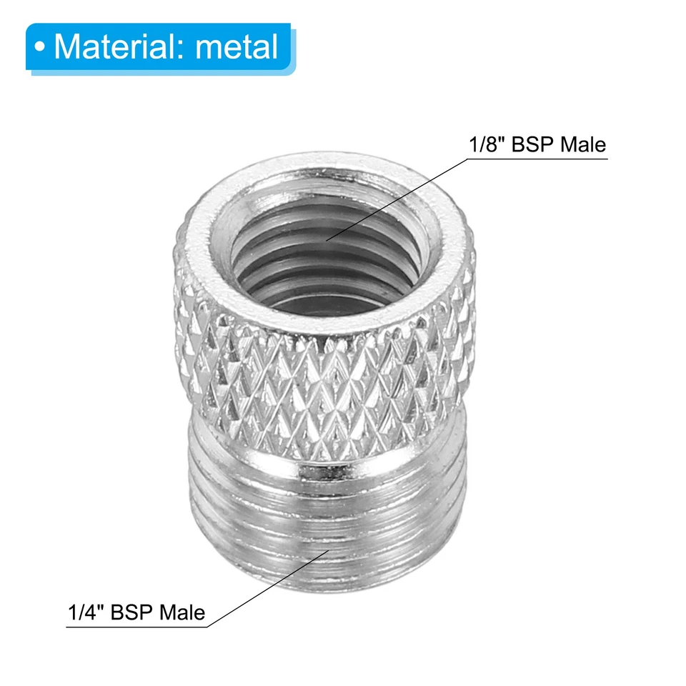 1/8 to 1/8 Air Brush Hose Adapter, 2 PCS M3*6mm Fitting Conversion Adapter Foto 2 de 4