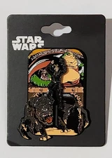 Star Wars:  Return Of The Jedi Luke Skywalker Sliding Pin Jabba The Hut Rancor