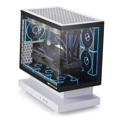 FLOATRON F1(2025) Micro-ATX PC Case, 270° Panoramic Floating W/o RGB Fans