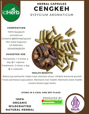 [idHerb] 100-800 Kapseln Cengkeh Nelke Syzygium Aromaticum Bio WildCrafted