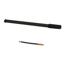 POMPA BICI IN ALLUMINIO COLORE NERO 350/380 CON RACCORDO DOPPIO