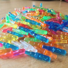 Lite Brite Pegs 170 Pc ROUND End w/5 Free Design Pages Replacement Game