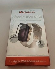 Zagg Glass Curve Elite Black Screen Protector For Apple Watch Series 4 44mm