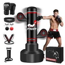Upgraded Heavy Freestanding Punching Bag for Adults Teens, 70” Standing Punching