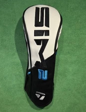 TaylorMade Sim 2 Fairway Headcover 10in Black/White/Blue
