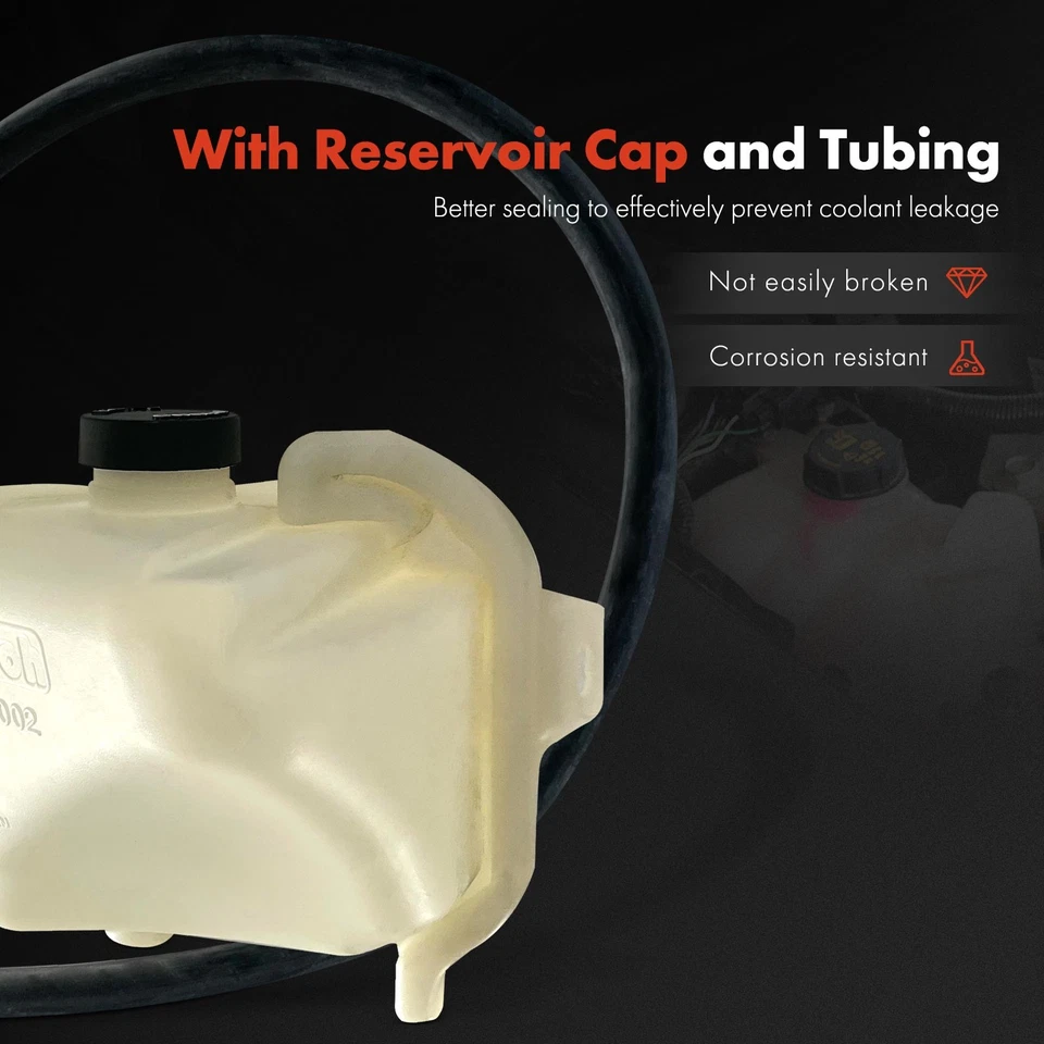 Coolant Reservoir Tank w/ Cap for Chrysler Sebring 96-00 Cirrus Dodge Stratus - Image 3 of 4