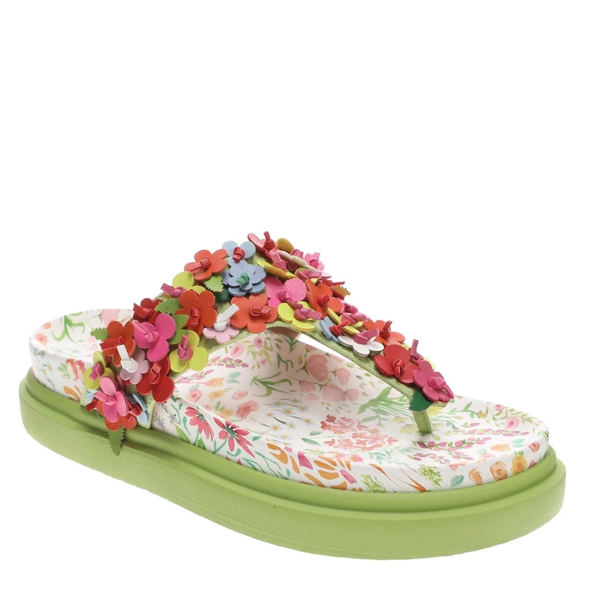 Betsey Johnson Décolleté Sadyy Donna – Lime Multi – Tacco Con Fiocco – Fodera In Pelle 37 EU