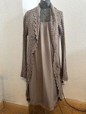 Damen Strickjacke 2-teiler Handgeknüpft Strickjacke Sommer Paris, Identity Kleid