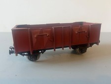 MODELISME 50/60 "O" WAGON TOMBEREAU A 2 ESS EN METAL ET BOIS
