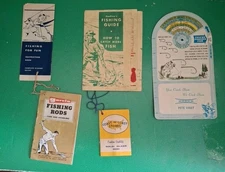 5 VINTAGE FISHING LITERATURE PAMPLETS 