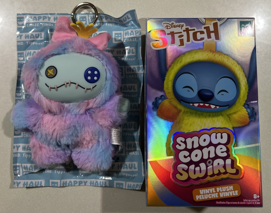 NEW 2026 Disney STITCH Snow Cone Swirl Scrump Vinyl Plush | eBay