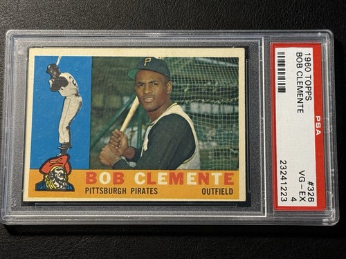 1960 Topps #326 Roberto Clemente PSA 4 VG-EX Pittsburgh Pirates HOF