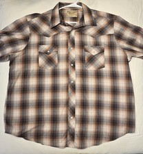Vintage Wranglers Pearl Snap Short Sleeve Shirt 2XL