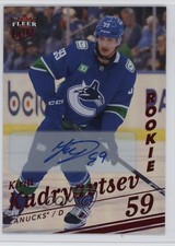 2025 Fleer Ultra Rookies Red Rainbow Foil 1/10 Kirill Kudryavtsev #188 Auto 17nu