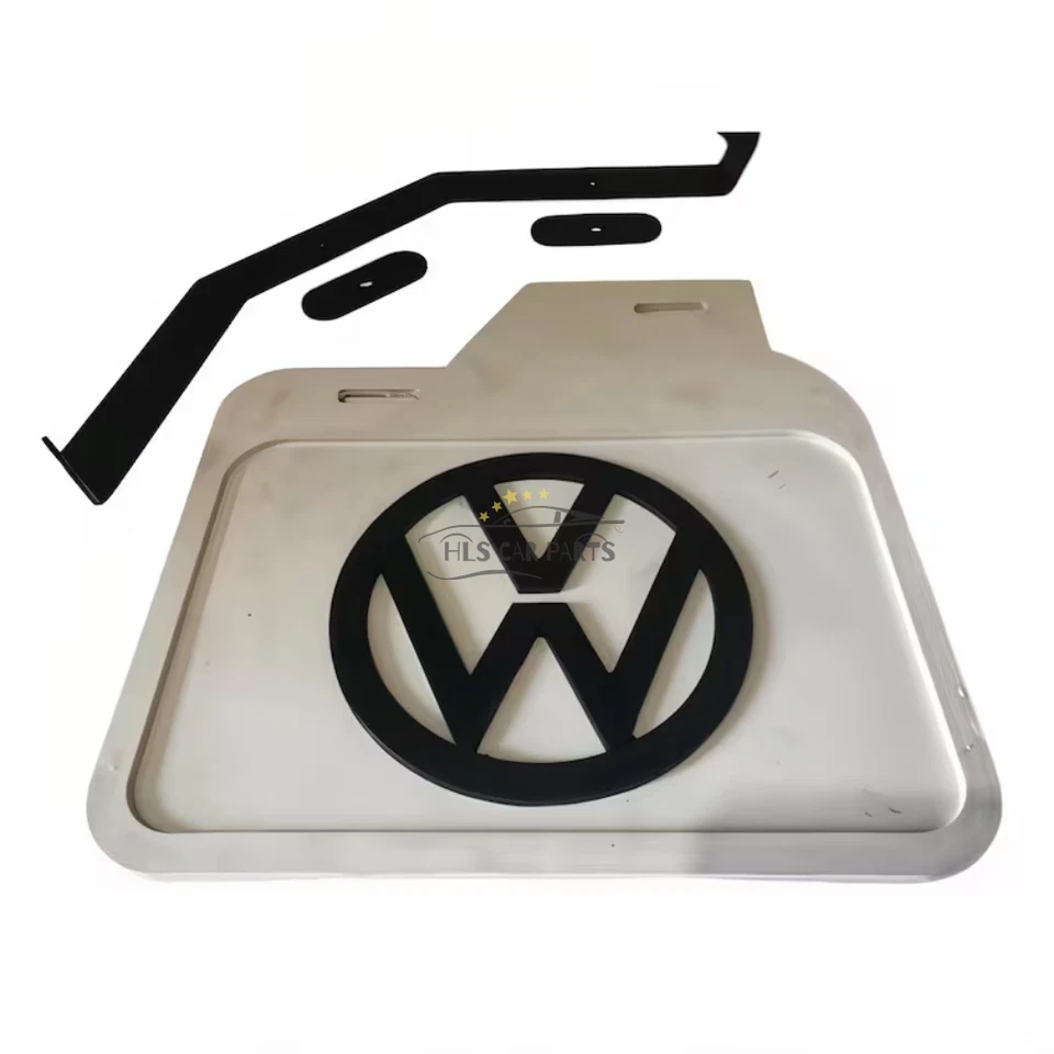 Mud Flap 2 pcs Black for Volkswagen Beetle Turtle 1968-1979 Model Years - Image 3 of 4