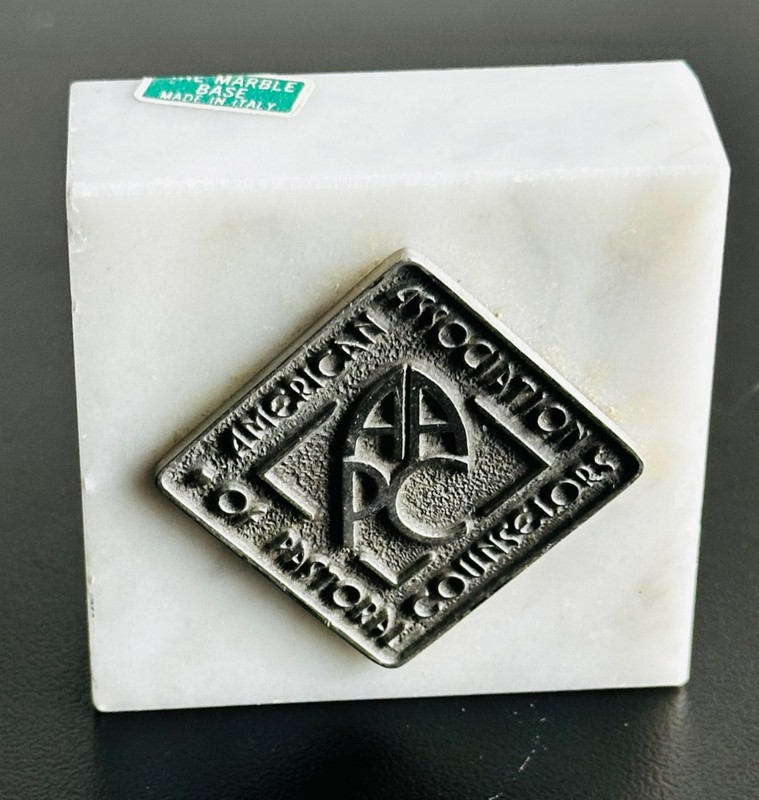 "American Association of Pastoral Counselors " 1950s-70s  Paperweights Inc. NY