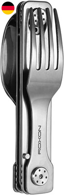 ROXON C1S 3 in 1 Camping Utensils Detachable Cutlery Knife Spoon Frok for Outdoo