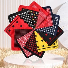 Stylish Polkas Dot Bandana Square Head Scarf Headband for Cycling and Dancing