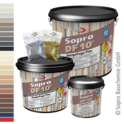 Sopro DesignFuge Flex DF 10 Fugenmörtel Fugenmasse 5 kg Flexfuge