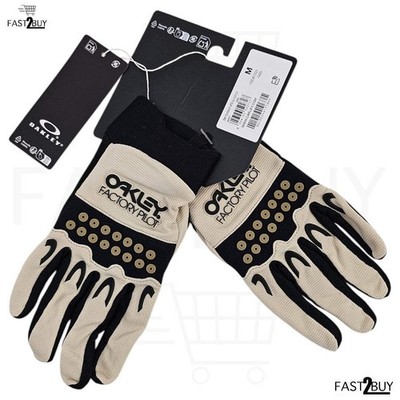 Oakley Switchback MTB Handschuhe beige schwarz Gr. M Fahrradhandschuhe