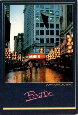 DOWNTOWN CROSSING, Boston, Massachusetts, U.S.A., Klein Post Card Postcard