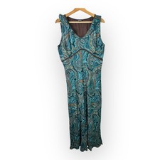 Karen Kane XL Paisley Beaded Dress Sleeveless Midi Dress Fairy Boho Gypsy