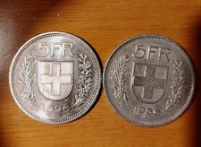5 Franchi Svizzeri Del 1996 E Del 1968