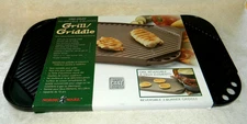 Nordic Ware Reversible 2 Burner Grill/Griddle ~ 19.5" x 11" ~ Non-Stick ~ New