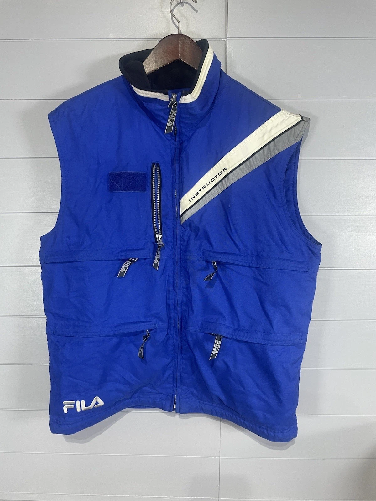 Vintage Fila Vest Vail CO Beaver Creek Instructor School Mens Small Outdoors