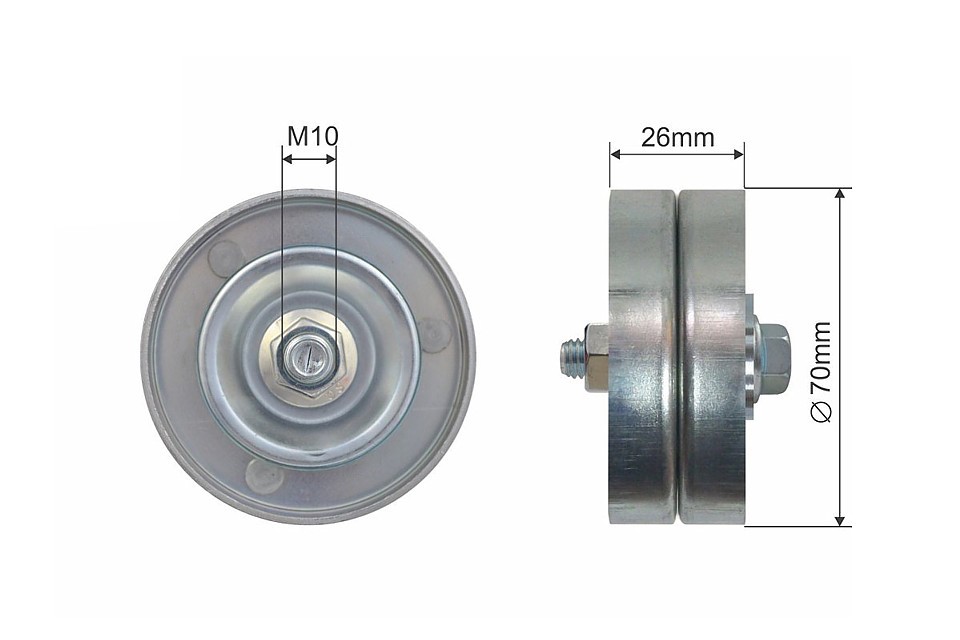 Fits NTY RNK-BM-037 PULLEY IDLER V-BELT ⭐UK Stock⭐ - Image 8