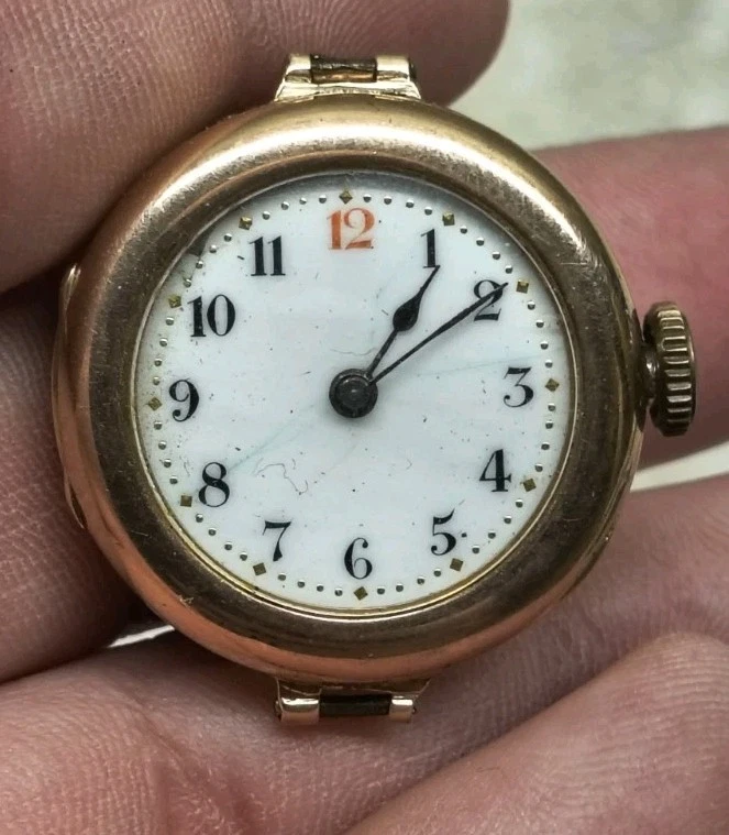 Vintage Rolex Womens 9ct Rose or Pink Gold Manual Watch Ladies Rolex 9ct Pink Gold 1916 | Vintage Gold Watches main image 4