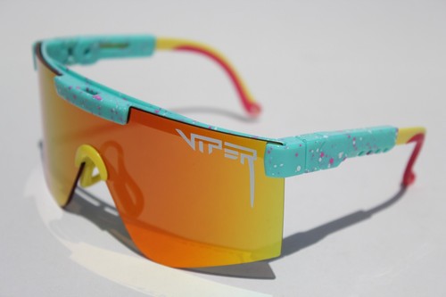 Gafas de sol PIT VIPER The Playmate 2000 polarizadas azul/naranja espejo NUEVO - Imagen 7 de 8