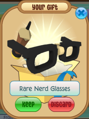 Animal Jam Classic (AJC) | Yellow Rare Nerd Glasses (READ DESCRIPTION)
