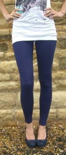 Viscose Blue Leggings for Women