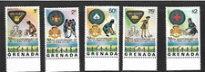 1976 50th Anniversary of Girl Guides Set of 5 Missing Half Cent MUH/MNH as Issue