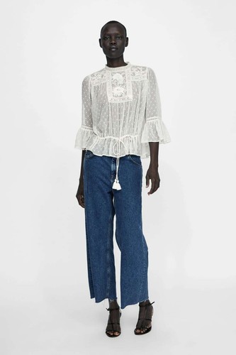 Blusa Zara estampado geométrico – Mechoix
