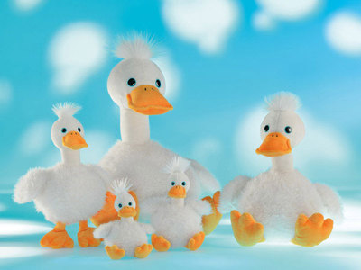 Gans Wag Wag von Schaffer kuschelweiche weiße Gans mit gelben Schnabel