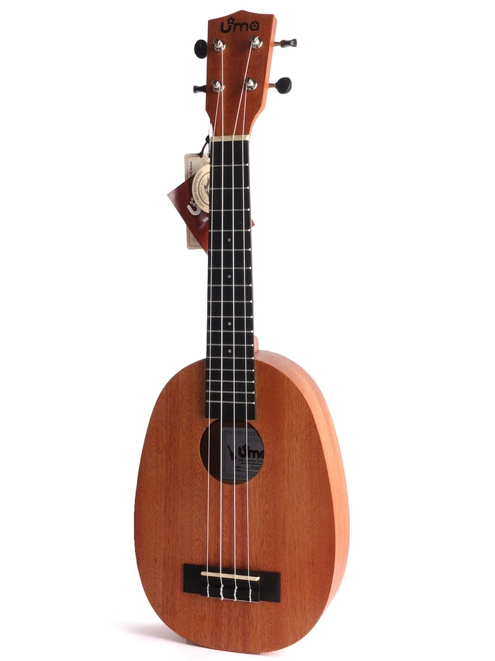 UMA 23" UK-03CP Mahogany Pineapple Concert Ukulele w/Gig Bag - Image 3 of 4