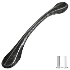 Kitchen Door Cupboard Cabinet Handles Drawer Knobs - Pewter Antique Silver