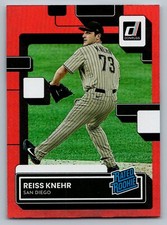 2022 Donruss #71 Reiss Knehr Holo Red San Diego Padres Free S&H